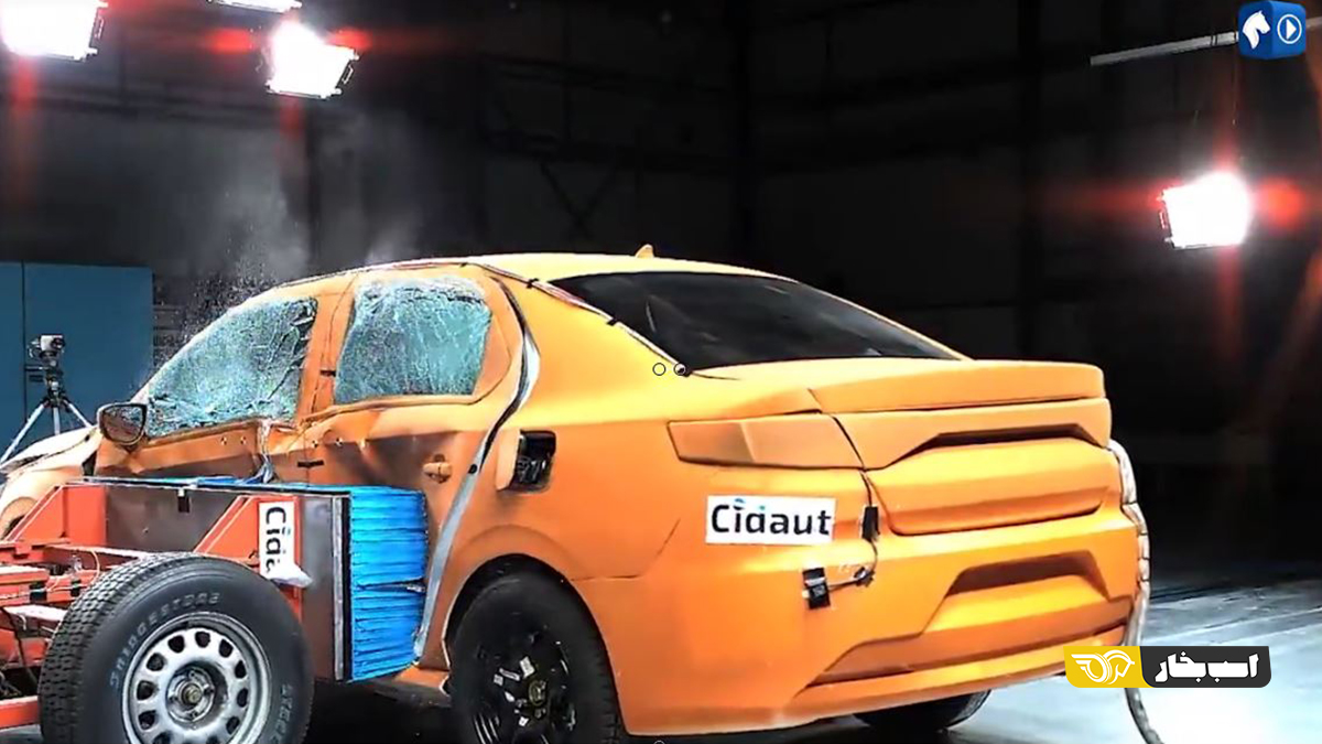 خودروهای مردود در تست تصادف شماره گذاری نمی‌شوند