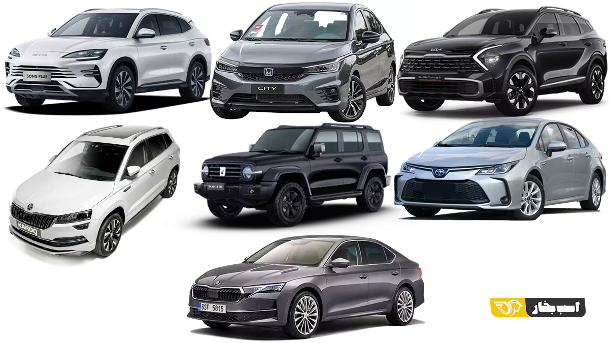 حرکت خودروهای وارداتی در تاریکی و مه