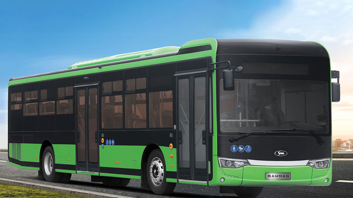 حضور گروه بهمن با اتوبوس‌های شهری و بین‌شهری در نمایشگاه حمل‌ونقل