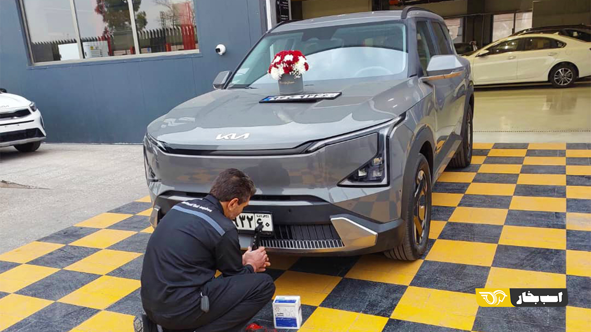 تنها خودروی برقی کره‌ای بازار ایران پلاک شد